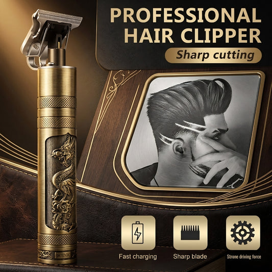Vintage T9 Hair Trimmer | Cordless USB Rechargeable Clipper